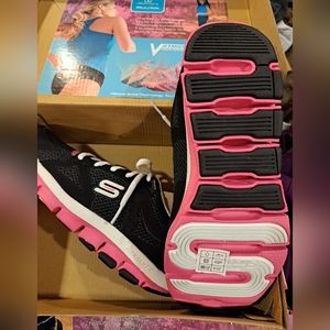 Skechers VStride New Black/Pink 7.5